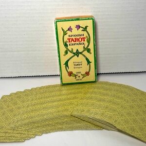 Vintage Spanish Bilingual Tarot Cards Fournier Vitoria Spain 1975 Complete Set